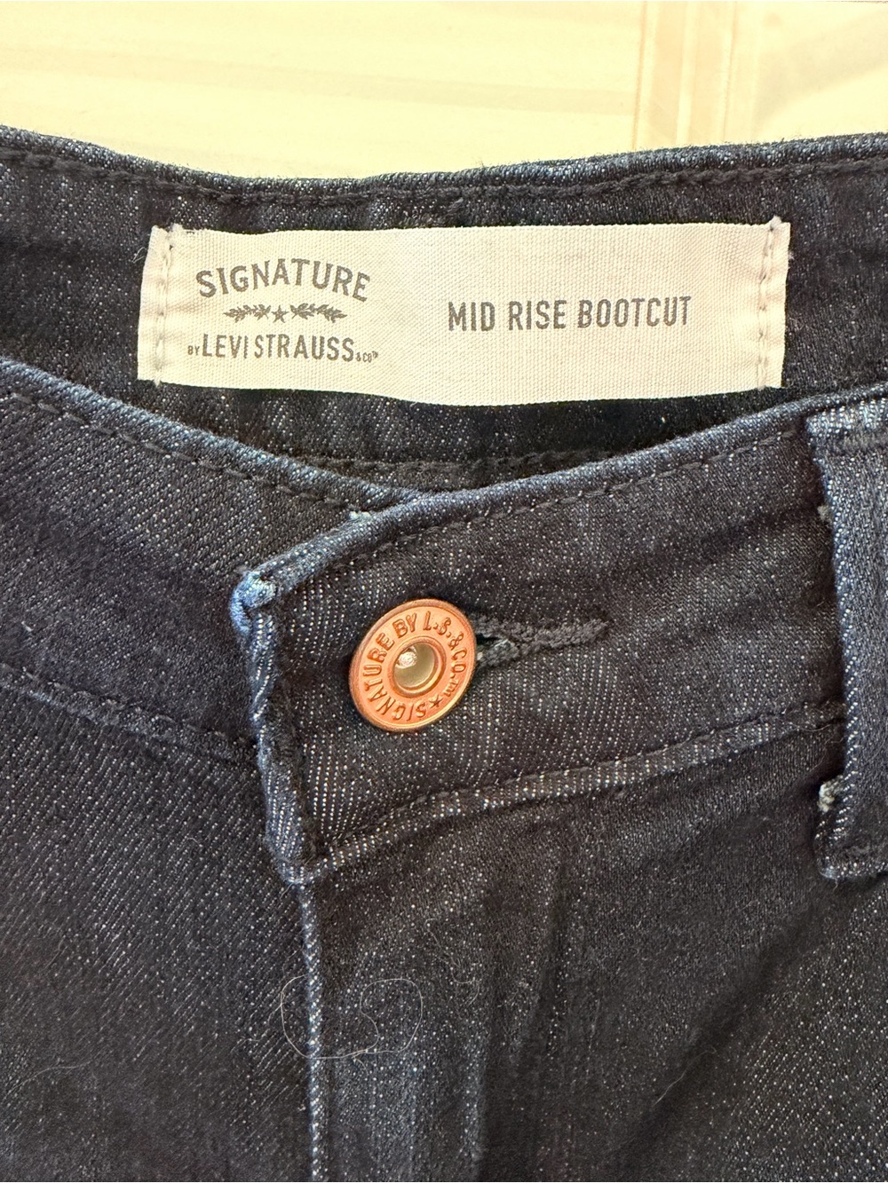 Signature by Levi Strauss & Co Mid Rise Boot Cut Blue Jeans Size 10L
